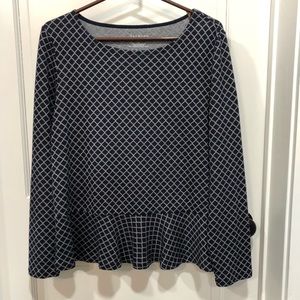 Talbots peplum top